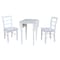International Concepts Small Dual Drop Leaf Dining Table with 2 Madrid LadderBack Chairs - 3 Piece Dining Set K08-2236D-C2-2 - alternate 3